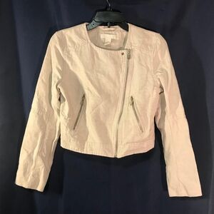 H&M Women's Cream Jacket zize 6 Us Made  In China